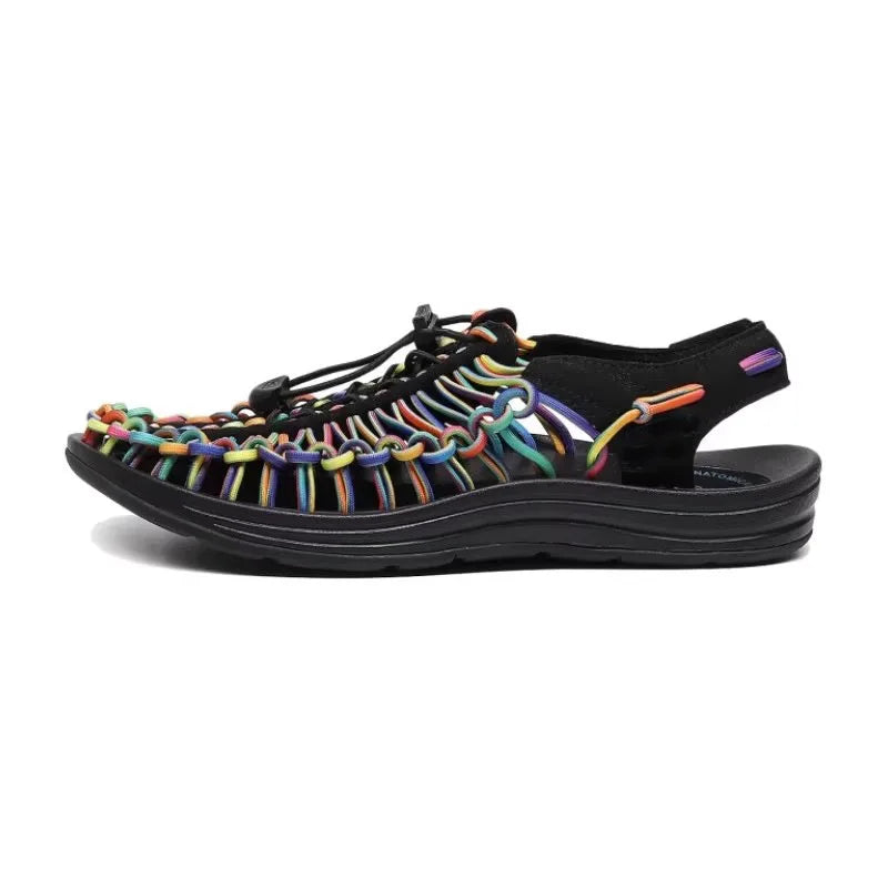 Men's Sandals Woven Casual Mens Beach Shoes 2026 New Comfortable Soft Men's Sandals Summer Casual Shoes for Men Sandalias Hombre