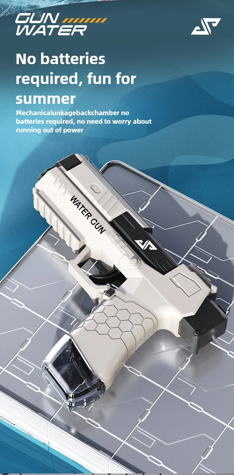 Water Battle Water Gun Manual Burst Water Gun Funny Pistol Toy for Summer Outdoor Beach Water Play Kids Pool Toys Boys Gifts