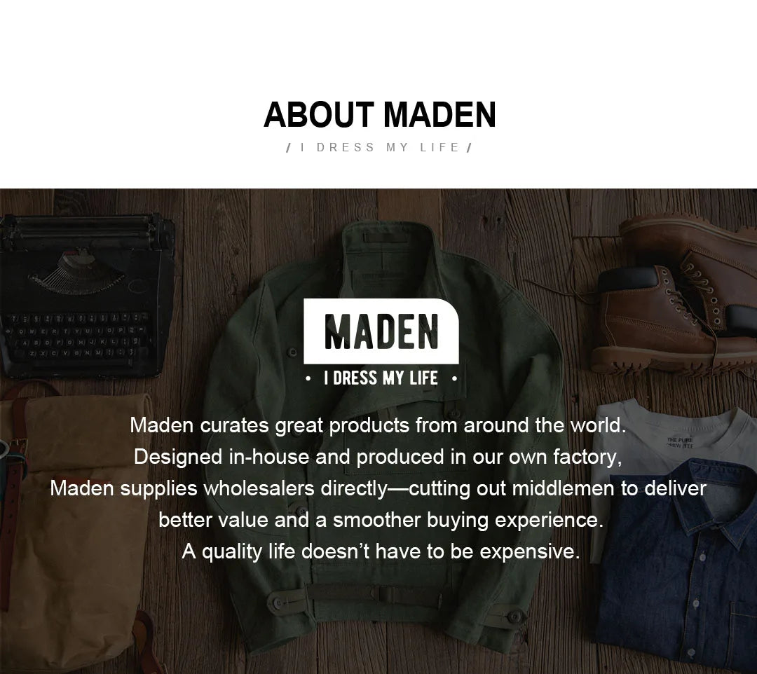 Maden Men's Summer Outdoor Sandals 2-in-1 Beach Slides Synthetic Leather Business Casual Driving Shoes Brown Adjustable Sandals