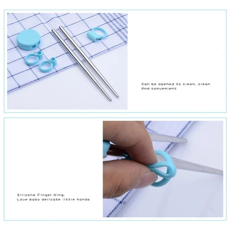 Kids Children Training Chopsticks Learning Chop Sticks Helper Reusable Tableware,Reusable Learning Helper for Children Beginner