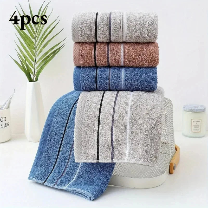 Plush Cotton Towel Set Various Colors Soft Absorbent Towels For Home Use Camping Ideal Gift for Adults And Youth