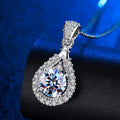 Necklace for Woman Wedding Fine Jewely with 925 Sterling Sliver Plated 18k White Gold Necklace