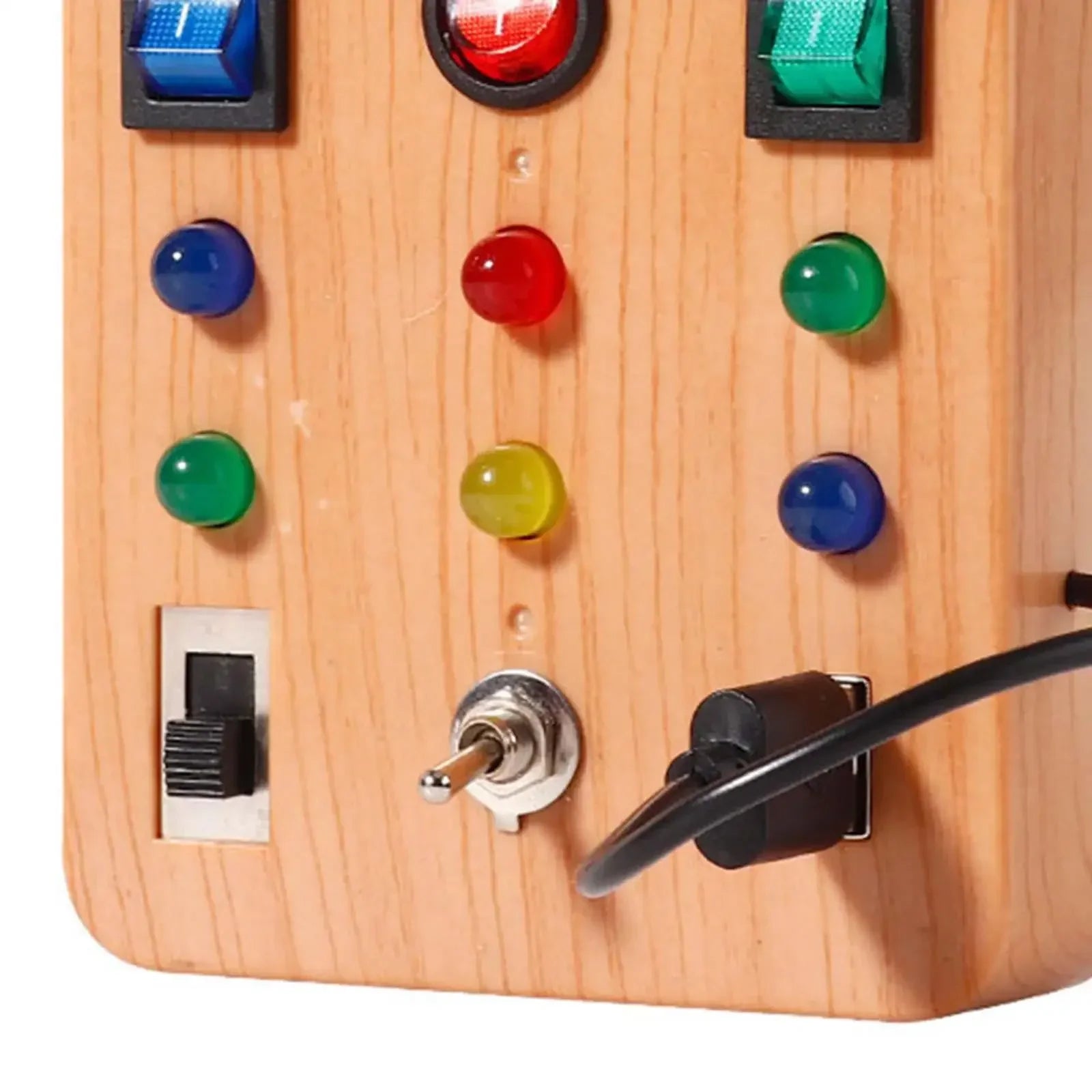 Children's Montessori LED light busy board simulation switch power board light button intelligence early education learning toys