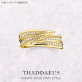 Ring Leaves Europe Style Fine Jewerly For Women Brand New Trendy Gift In Pure 925 Sterling Silver
