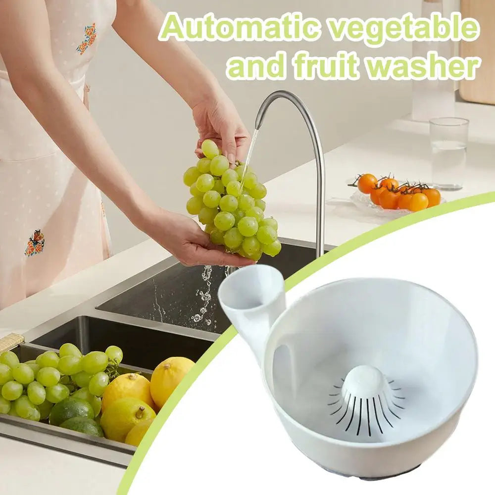 Portable Fruit Wash Bowl Multipurpose Food Washing Spinner Fruit and Vegetable Washing Basket for Home Kitchen Outdoor Picnics