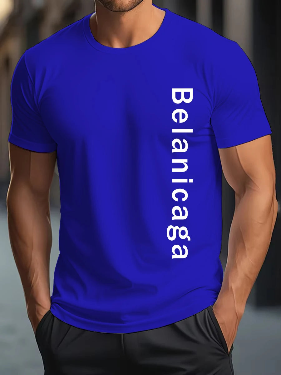Men Luxury T Shirts High Quality Cotton Casual T Shirt for Male Designer Best Short Sleeved Vintage Trendy Tees New Cloth S-5XL