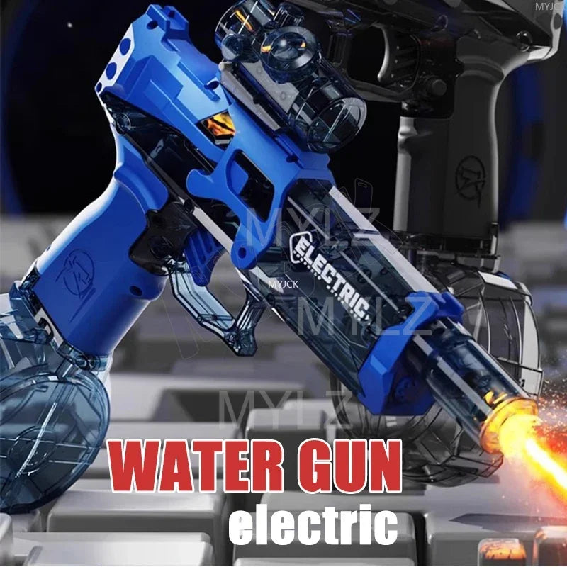 Children High Pressure Electric Water Gun Toys Summer Outdoor Beach Pool Garden Fight Games Kids Automatic Bursts Watergun Gifts