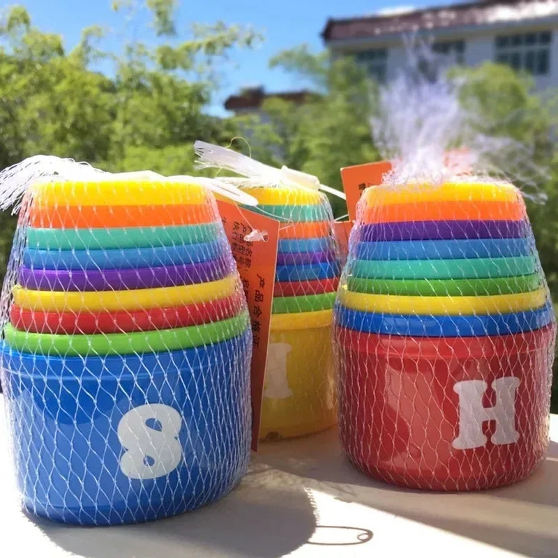Stacking Cups Game Kids Fun Number Letters Stacking Cup Montessori Sensory Puzzle Stack Speed Games Toys For Children Gifts
