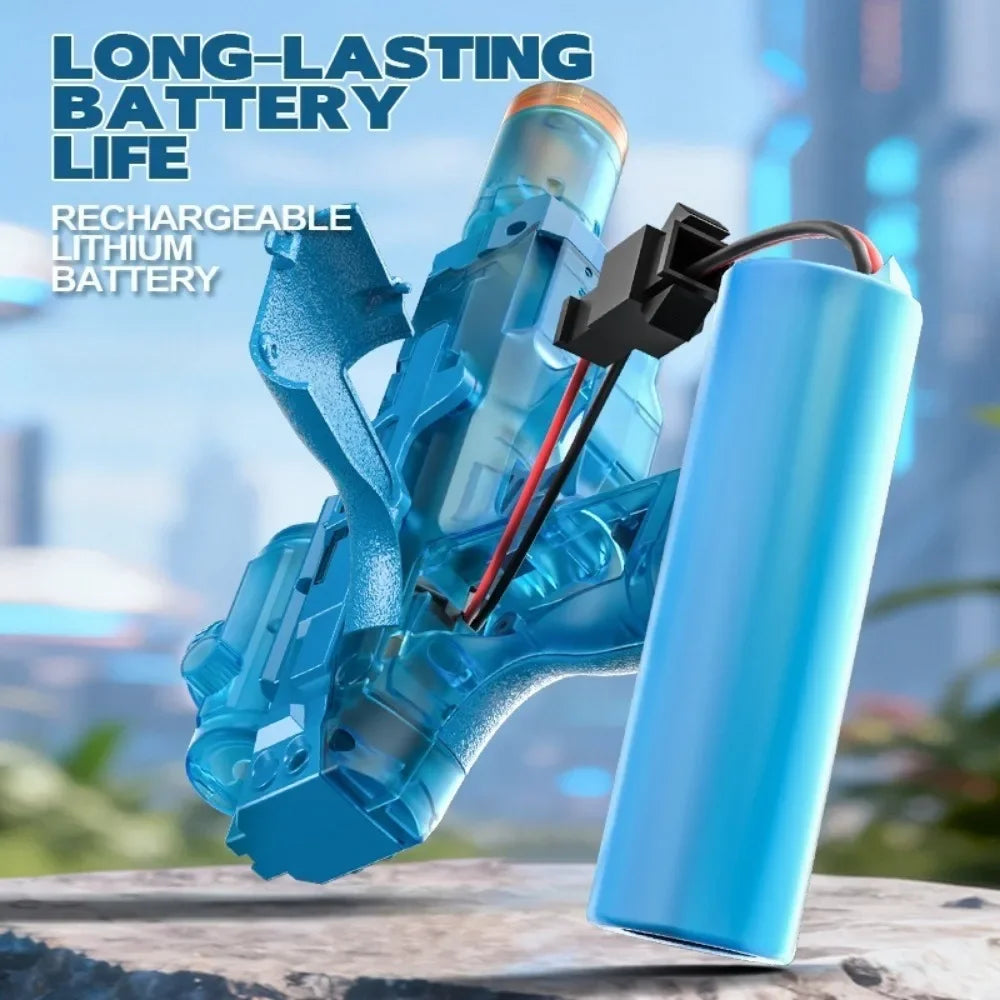 Powerful Electric Water Gun Full Continuous Shooting with Sensor Led Lights Outdoor Beach Water Battle Game for Children