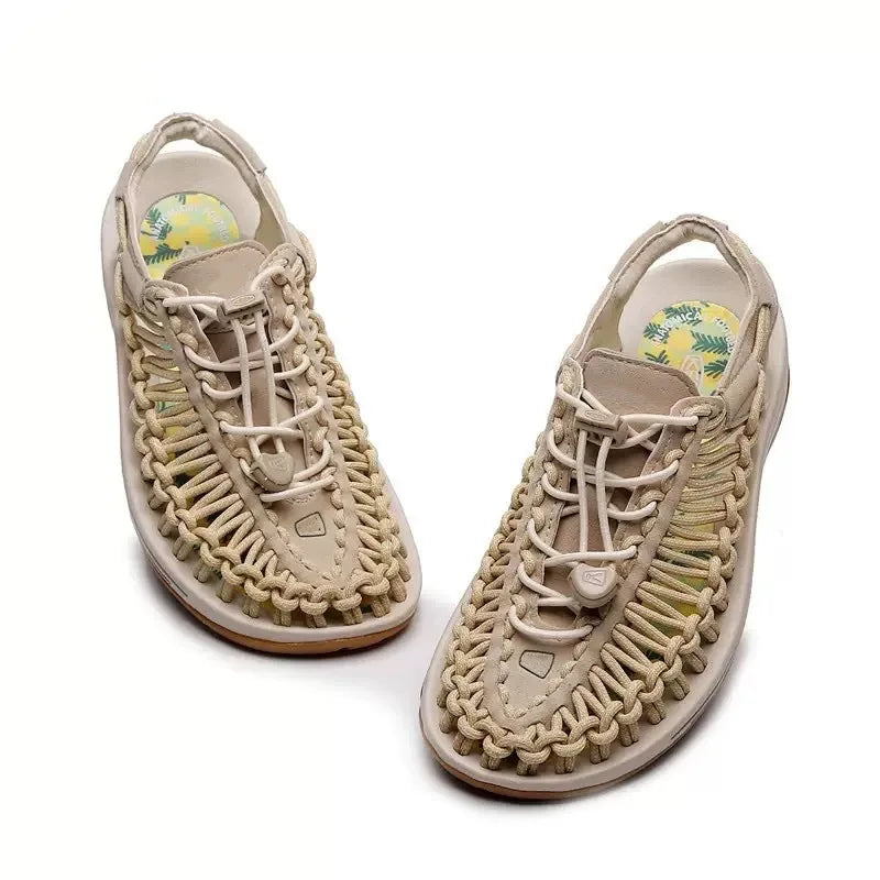 Men's Sandals Woven Casual Mens Beach Shoes 2026 New Comfortable Soft Men's Sandals Summer Casual Shoes for Men Sandalias Hombre
