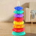 Montessori Baby Tower Game; Spinning and Stacking Rainbow Puzzle; Motor Skill Development; Kids Gift