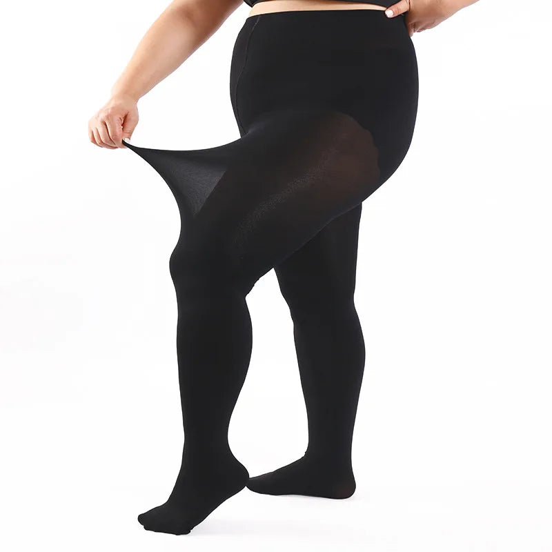 2XL-4XL Plus Size 70D Velvet Tights For Women Sexy Pantyhose  & Hosiery Female Elastic Panty Hose Soft Fashion Leggings Tights