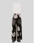 Summe Two Piece Outfits Woman New Women's Elegant Casual Hollow O Neck Short Vest Printed Trousers Set Women Clothes
