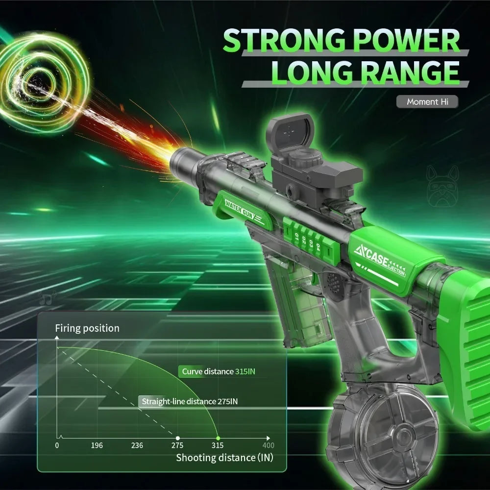 Powerful Electric Water Gun Full Continuous Shooting with Sensor Led Lights Outdoor Beach Water Battle Game for Children