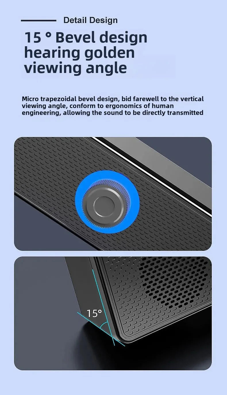 Bluetooth Computer Speaker Desktop PC Speakers Wireless Wired Soundbar Stereo Subwoofer for Laptop PC AUX 3.5mm Loudspeaker