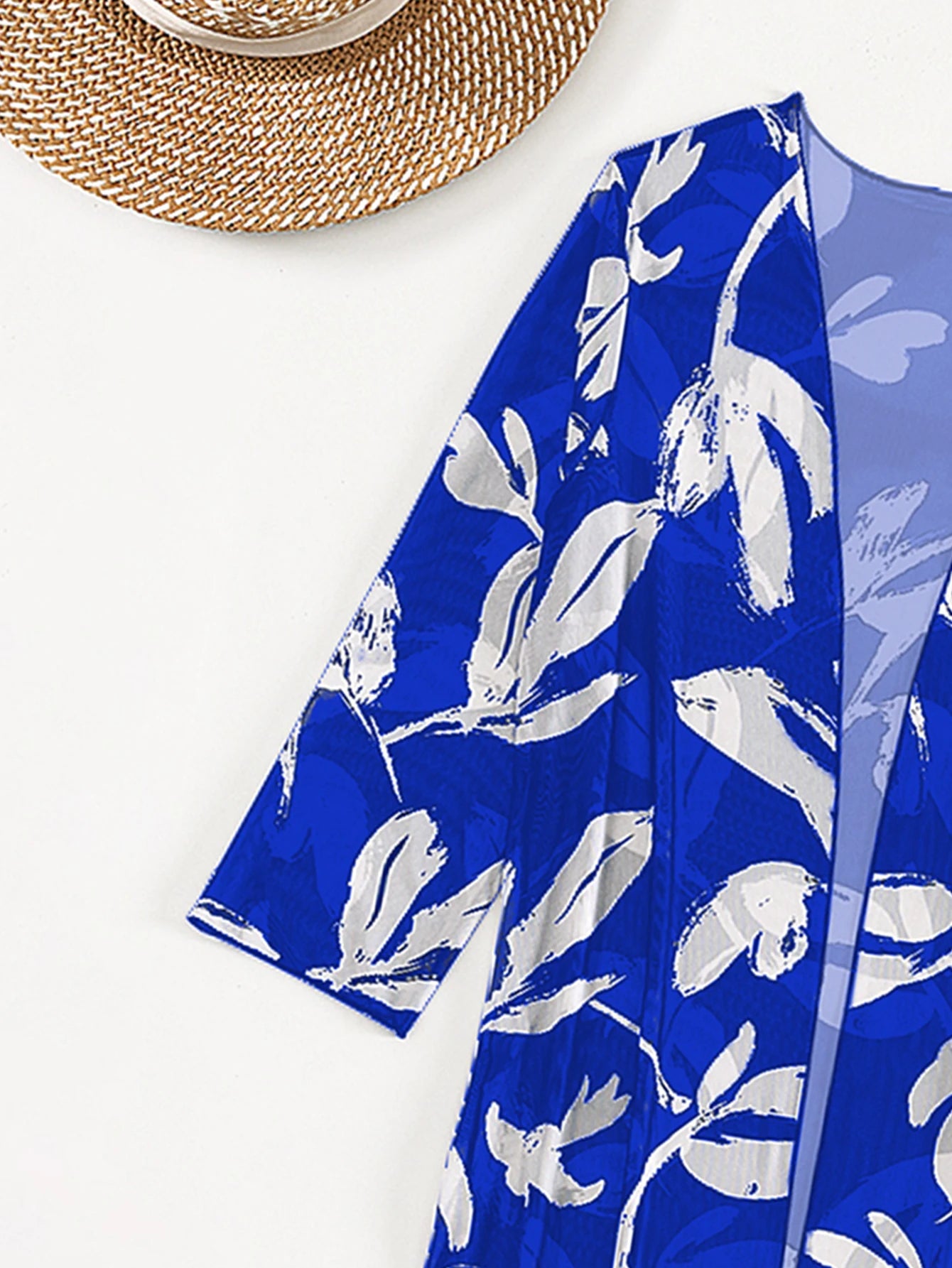 2023 Three Pieces Bikini Set Cover Up Swimwear Women Swimsuit Print Long Sleeve Push Up Bathing Suit Beachwear Swimming Biquini
