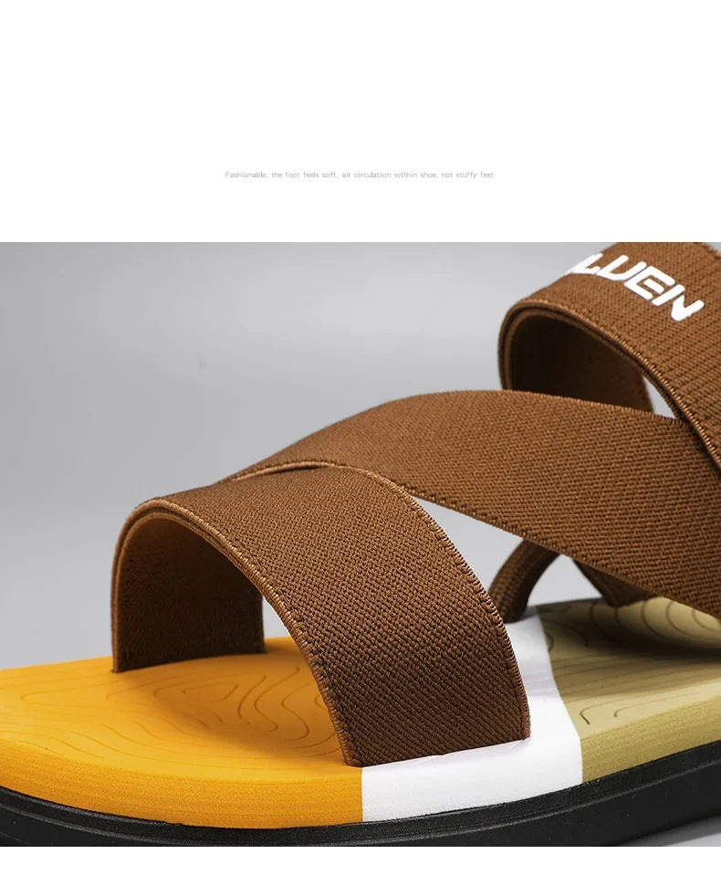 Men's Sandals for Summer, Non-Slip and Wear-Resistant, Dual-Purpose Slippers, Beach Sandals, Slippers