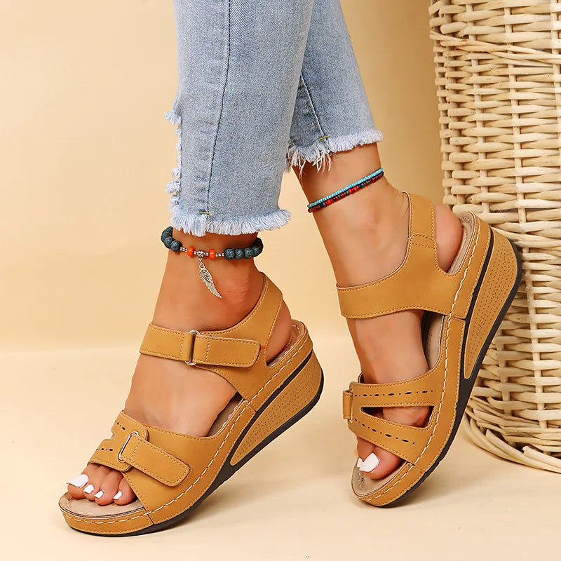 Summer Wedge Sandals for Women 2025 New Fashion Non Slip Beach Shoes Woman Lightweight Casual Platform Sandalias Mujer Plus Size