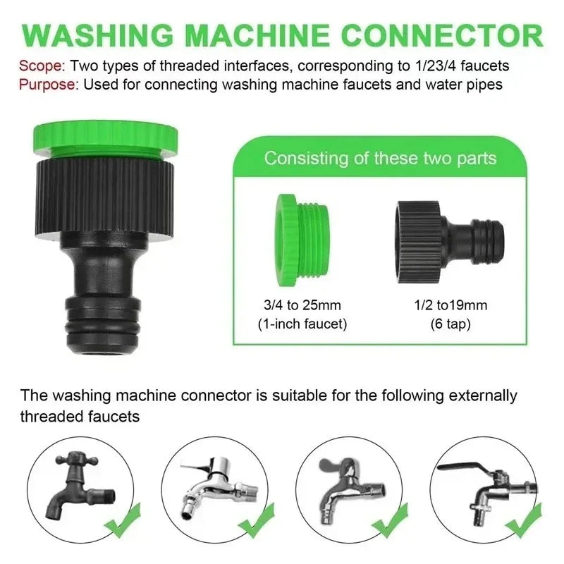 25FT-200FT Garden Hose Expandable Magic Water Pipe Home Garden Daily Watering Tools High-Pressure Car Wash Cleaning Water Gun