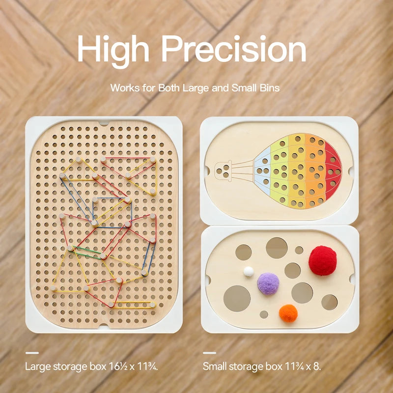 Montessori Sensory Table for Child Wooden Children Sensory Tray Baby Early Education Toys Learning Fine Movement Board Gift