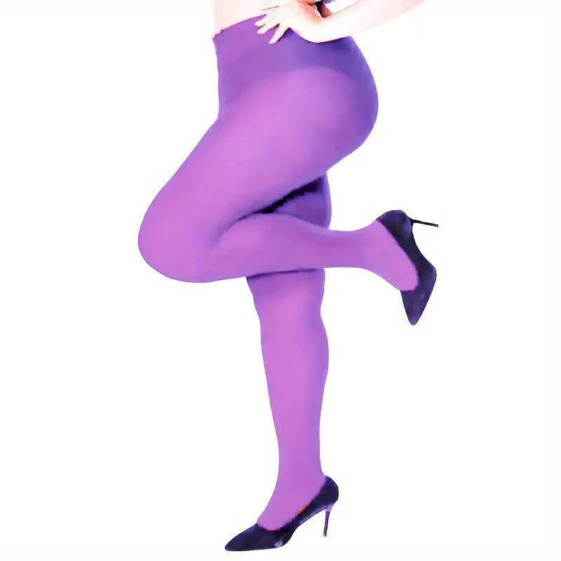Plus Size 120D Velvet Tights For Women Sexy Solid Color Pantyhose Female 14 Colors Elastic Panty Hose Soft  Fashion Leggings New