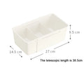 Kitchen Telescopic Drawer Organizer Cabinets Tableware Classified Storage Box with Partitions Multifunctional Storage basket