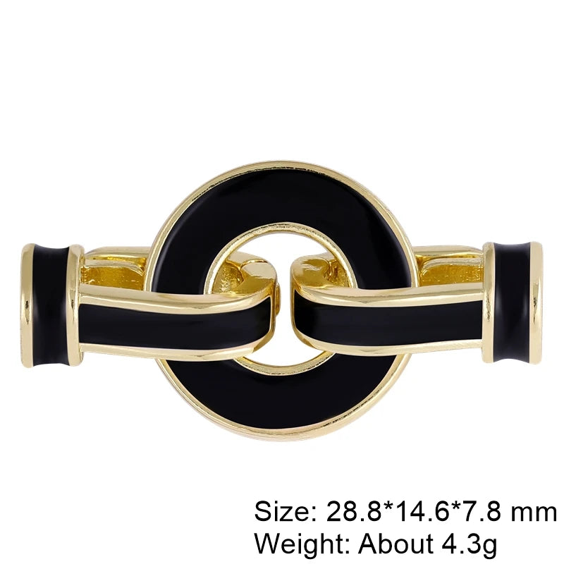 Juya 18K Gold Silver Plated Decoration Accessories Fastener Closure Pearls Clasps Lock For DIY Needlework Beads Jewelry Making