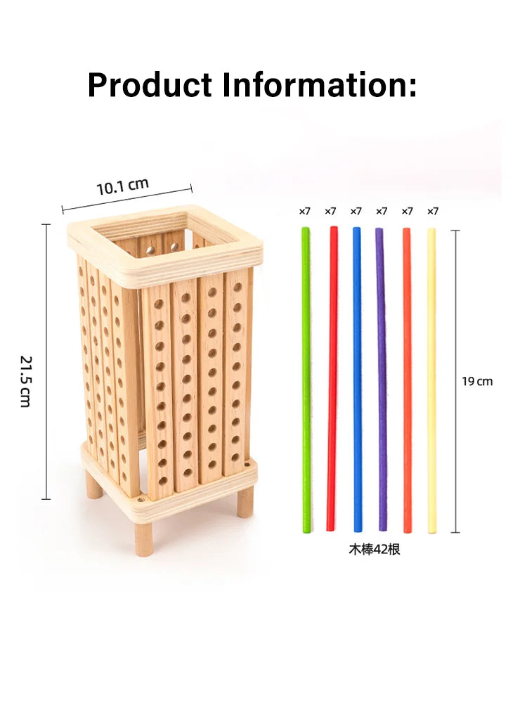 Montessori Game Wooden Board Game Multiplayer for Kids 4-8 Math Educational Fine Motor Skill Toy for Girl Boys Classic Fun Games
