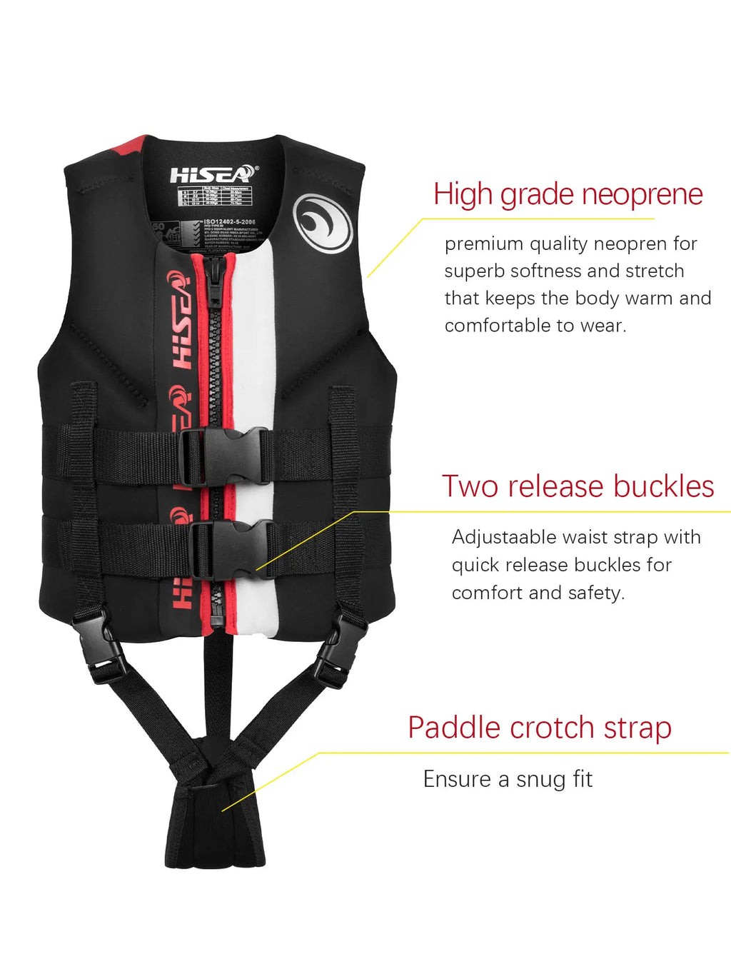 Kids Swim Vest - Adjustable Float Jacket for Boys & Girls, Safe Buoyancy Swimwear with Dual Straps, Stylish Swimming Aid Suit