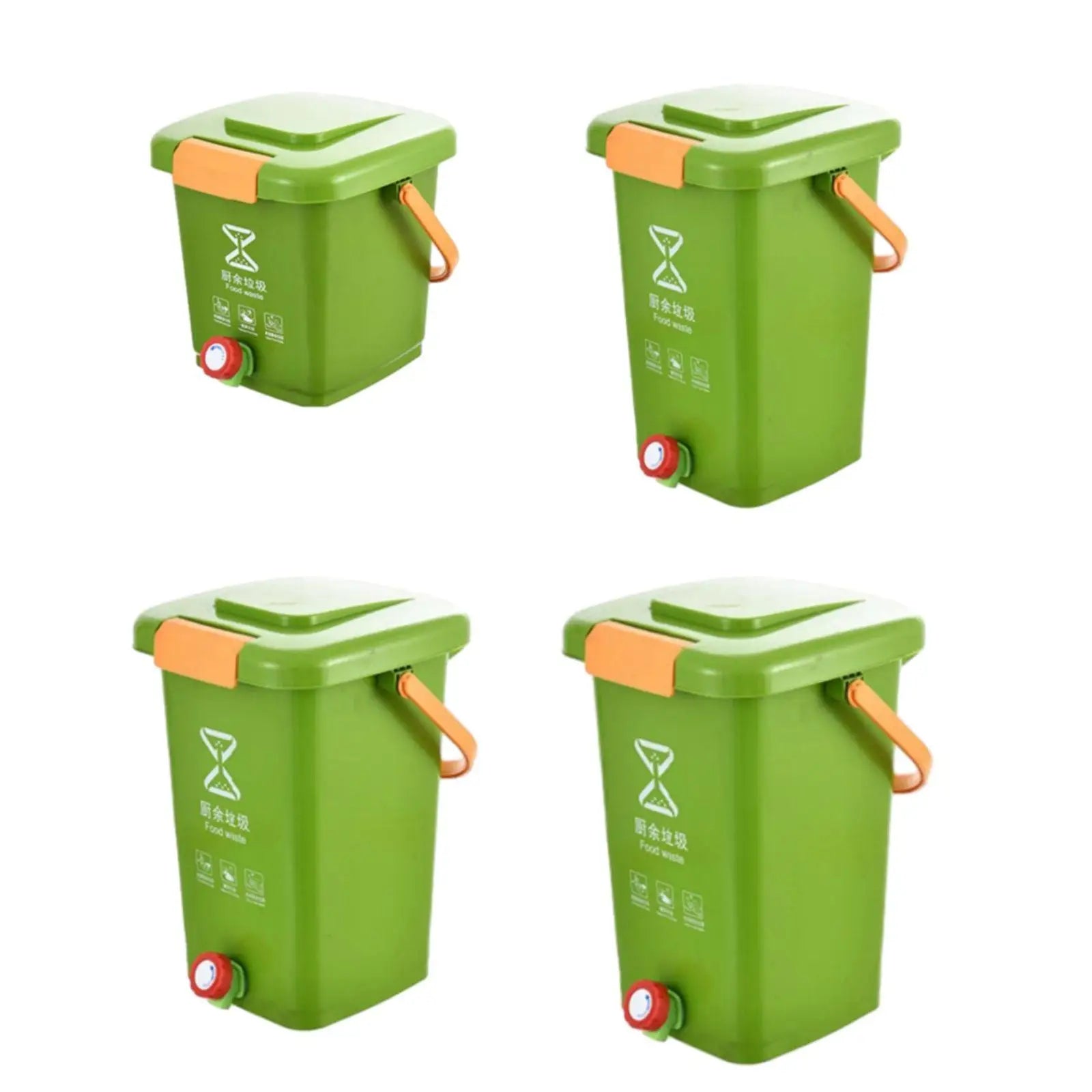 Kitchen Compost Bucket Waste Bin Wide Diameter Thickened Stylish Garbage Can Counter Compost Bin for Kitchen Countertop Home