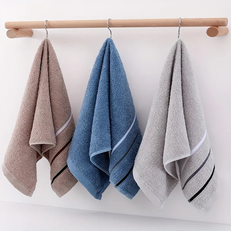 Plush Cotton Towel Set Various Colors Soft Absorbent Towels For Home Use Camping Ideal Gift for Adults And Youth
