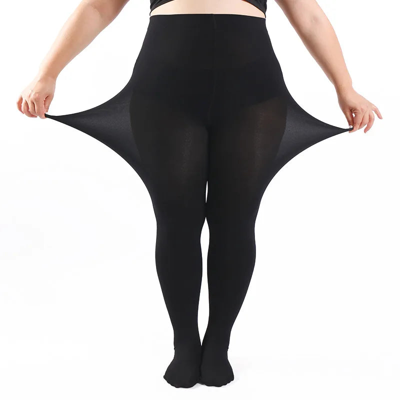 2XL-4XL Plus Size 70D Velvet Tights For Women Sexy Pantyhose  & Hosiery Female Elastic Panty Hose Soft Fashion Leggings Tights