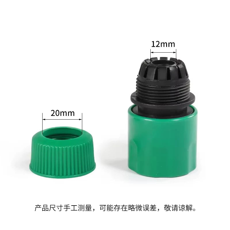 Garden Watering Hose ABS Quick Connector 1/2” End Double Male Hose Coupling Joints Adapter Extender Set For Hose Pipe Tube