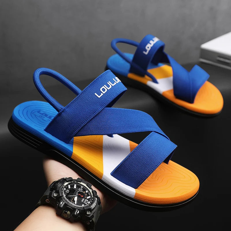 Men's Sandals for Summer, Non-Slip and Wear-Resistant, Dual-Purpose Slippers, Beach Sandals, Slippers