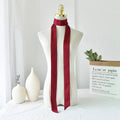 Delicate Long Hair Scarf Favor Silk Headband Hair Wrap Solid Color Elegant Ribbon Party Scrunchies