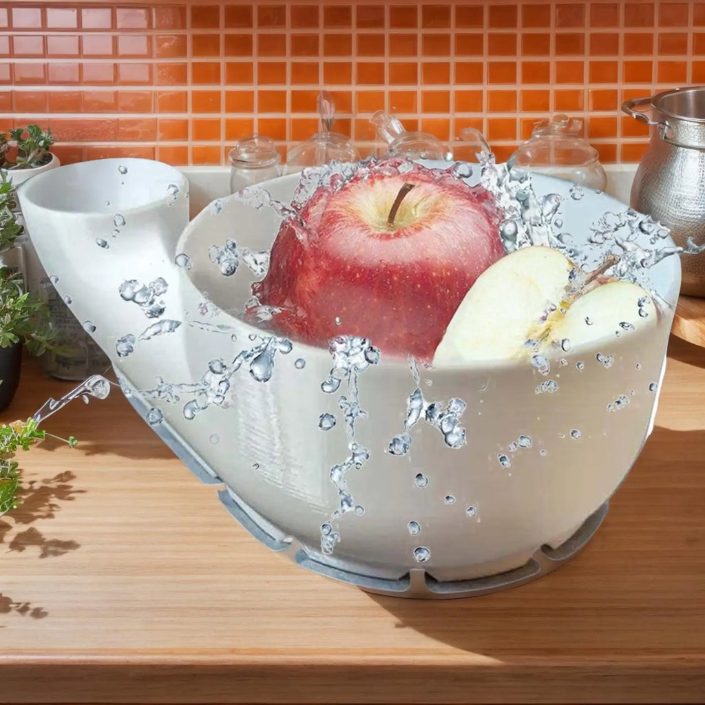 Portable Fruit Wash Bowl Multipurpose Food Washing Spinner Fruit and Vegetable Washing Basket for Home Kitchen Outdoor Picnics