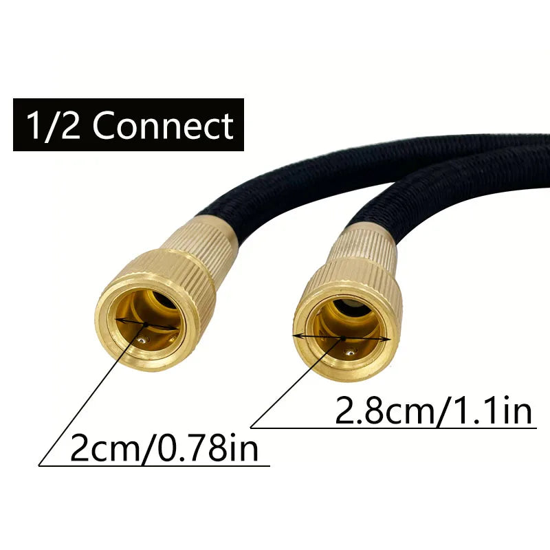 High Pressure Hose Water Gun, Flexible Magic Hose, More Wear-Resistant, Durable, Adjustable Spray, Used For Lawn Irrigation ﻿