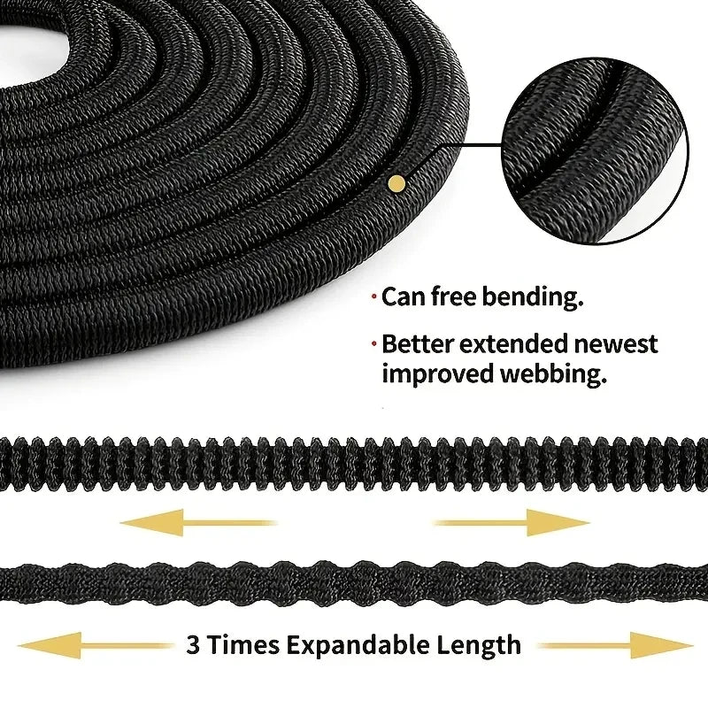 High Pressure Hose Water Gun, Flexible Magic Hose, More Wear-Resistant, Durable, Adjustable Spray, Used For Lawn Irrigation ﻿