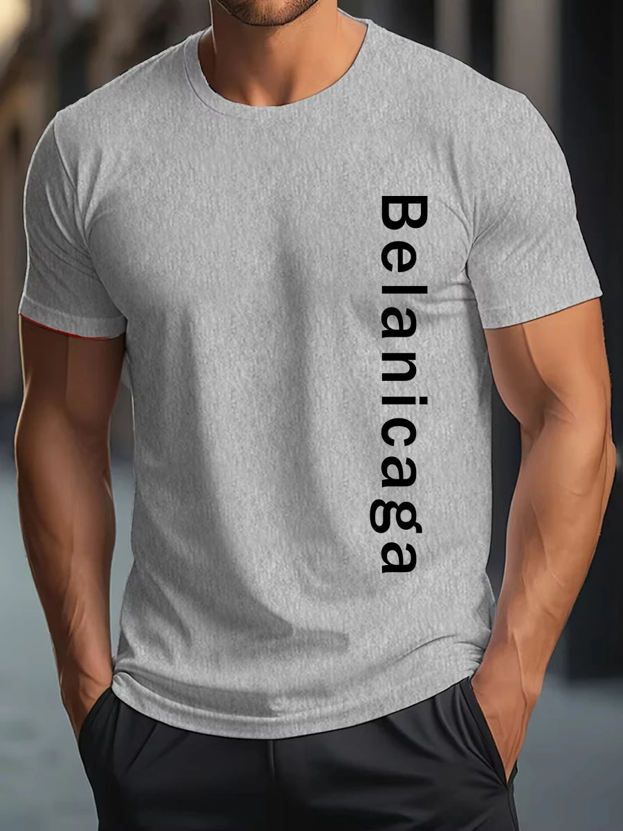 Men Luxury T Shirts High Quality Cotton Casual T Shirt for Male Designer Best Short Sleeved Vintage Trendy Tees New Cloth S-5XL