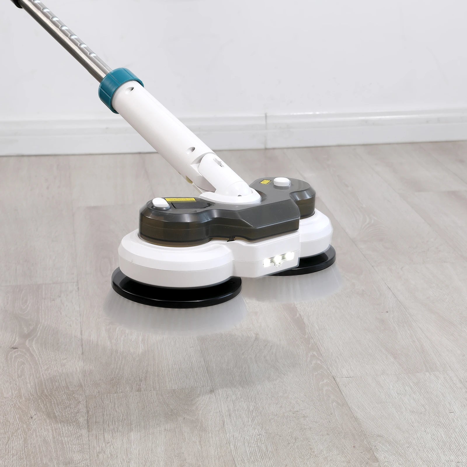 Cordless Electric Power Scrubber & Mops for Floor Cleaning, Automatic Spin Mops with Smart Display and LED light, No battery