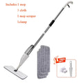New Spray Mop Broom Set with Reusable Microfiber Pads Rotating Dry & Wet Household Flat Mops for Cleaning Home Floor Magic Tool