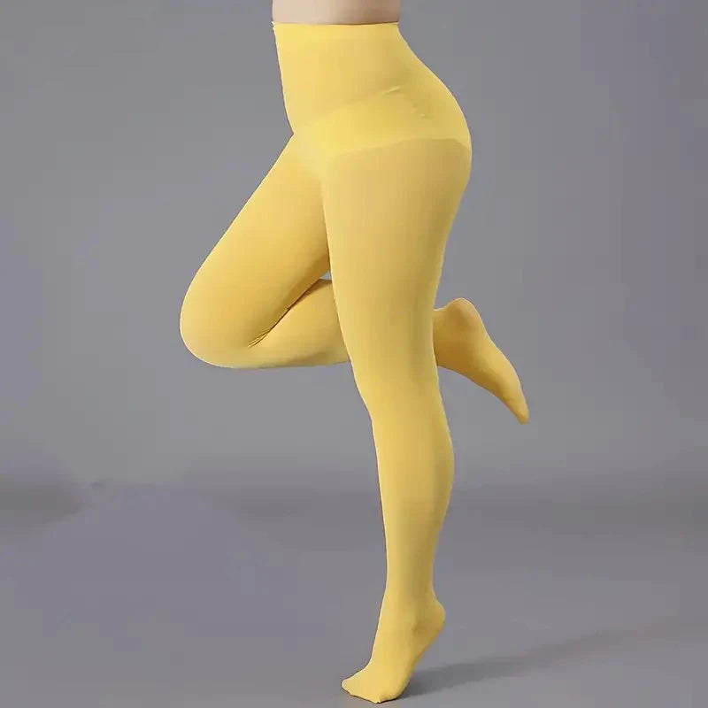 Plus Size 120D Velvet Tights For Women Sexy Solid Color Pantyhose Female 14 Colors Elastic Panty Hose Soft  Fashion Leggings New