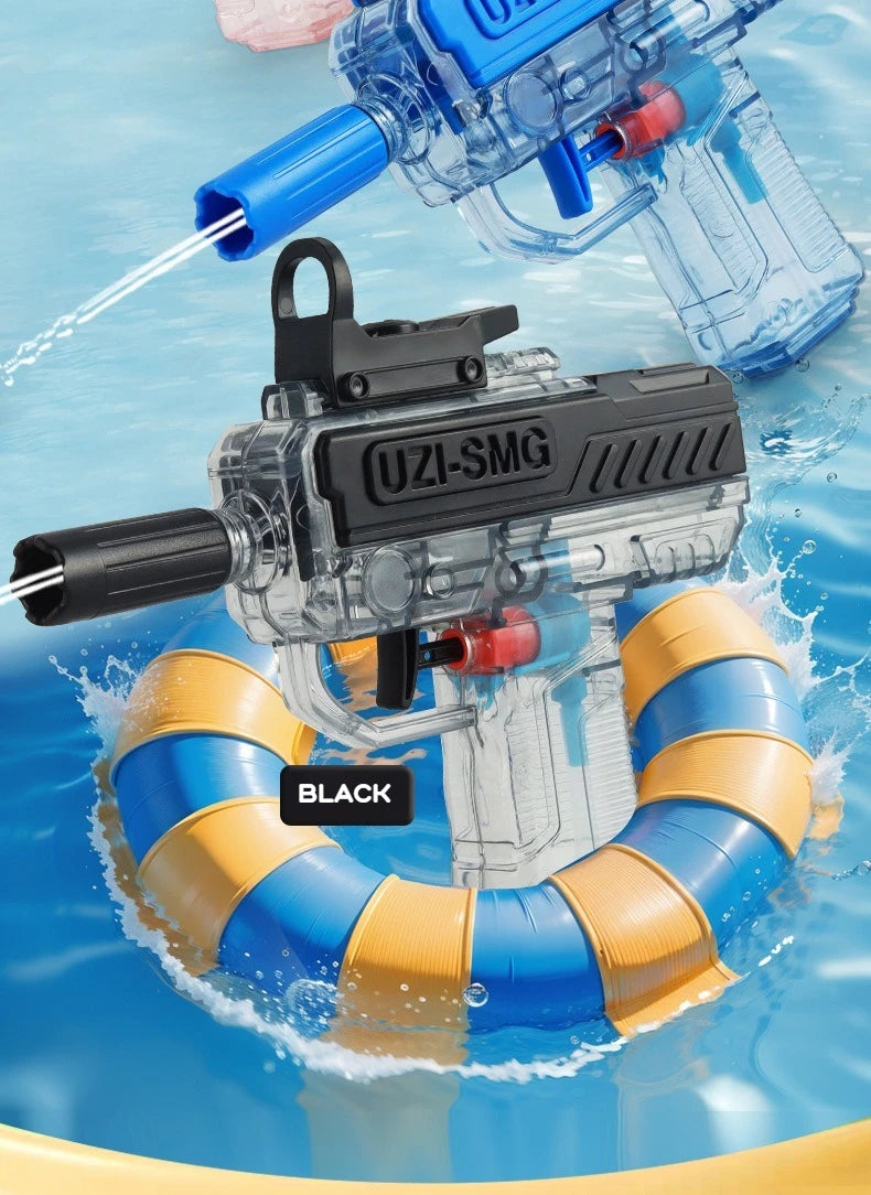 Summer UZI Water Gun non Electric Pistol High-pressure Full Automatic Shooting Water Beach Toy Gun For kid Adult birthday presen