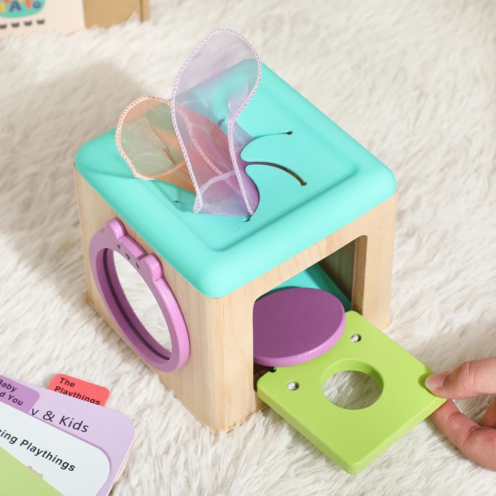 8pc Baby 0 12 Months Toy Wooden Montessori Toy Children Creative Games Toy Kids Early Education Hand Brain Sense Toys Sets Gift