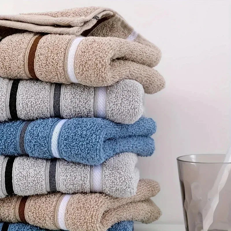 Plush Cotton Towel Set Various Colors Soft Absorbent Towels For Home Use Camping Ideal Gift for Adults And Youth