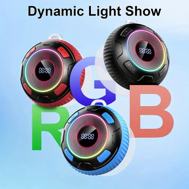 2026 Wireless Speaker S5 IPX7 Waterproof ENC Speakers IPX7 Waterproof Built-in Mic 10 hours Bluetooth Shower Speakers subwoofer