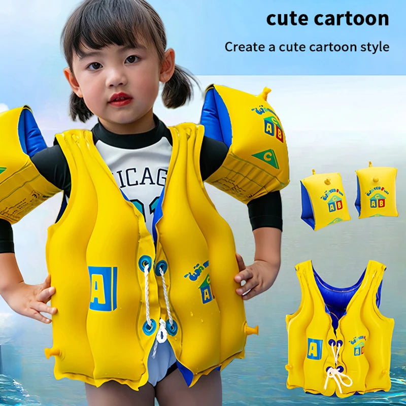 Childen Flotation Swimming Life Jacket Vest Boats Fishing Vest Swimming Drifting Vest