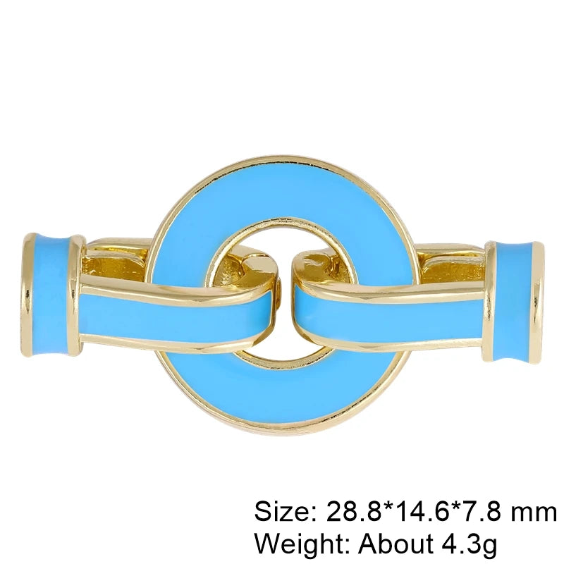 Juya 18K Gold Silver Plated Decoration Accessories Fastener Closure Pearls Clasps Lock For DIY Needlework Beads Jewelry Making