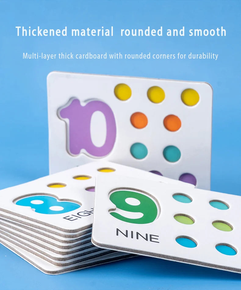 Children's math teaching aids, baby number cognition, arithmetic matching, educational early education toys, Montessori teaching