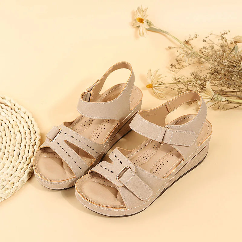 Summer Wedge Sandals for Women 2025 New Fashion Non Slip Beach Shoes Woman Lightweight Casual Platform Sandalias Mujer Plus Size